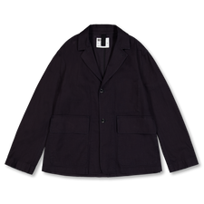 Margaret Howell MHL Flap Pocket Blazer Indigo Twill Indigo - Indigo