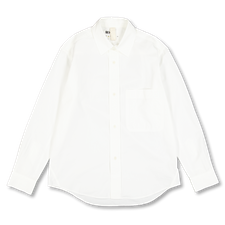 Margaret Howell MHL Basic Shirt Compact Cotton Poplin - White