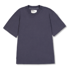 Margaret Howell MHL Simple T-Shirt Organic Cotton Linen Jersey - Slate Blue