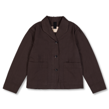 Margaret Howell MHL Field Jacket Irregular Cotton Drill - Mahogany