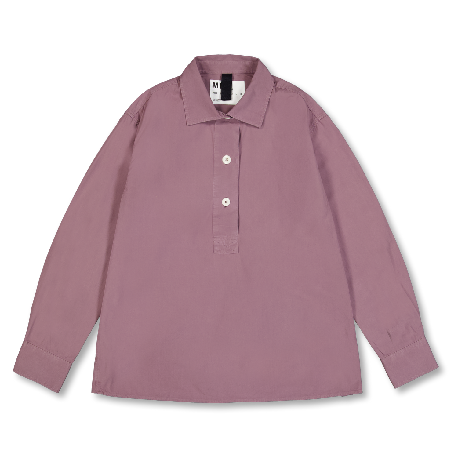 Margaret Howell MHL Swing Shirt Washed Cotton Poplin Mineral Pink 