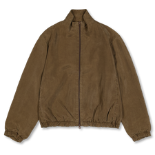 Gabriela Coll Garments No.261 Cupro Doubled Zipper Jacket - Brown