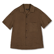 Evan Kinori                                        Short Sleeve Shirt - Dark Olive