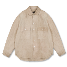 Evan Kinori                                        Big Shirt - Dark Beige