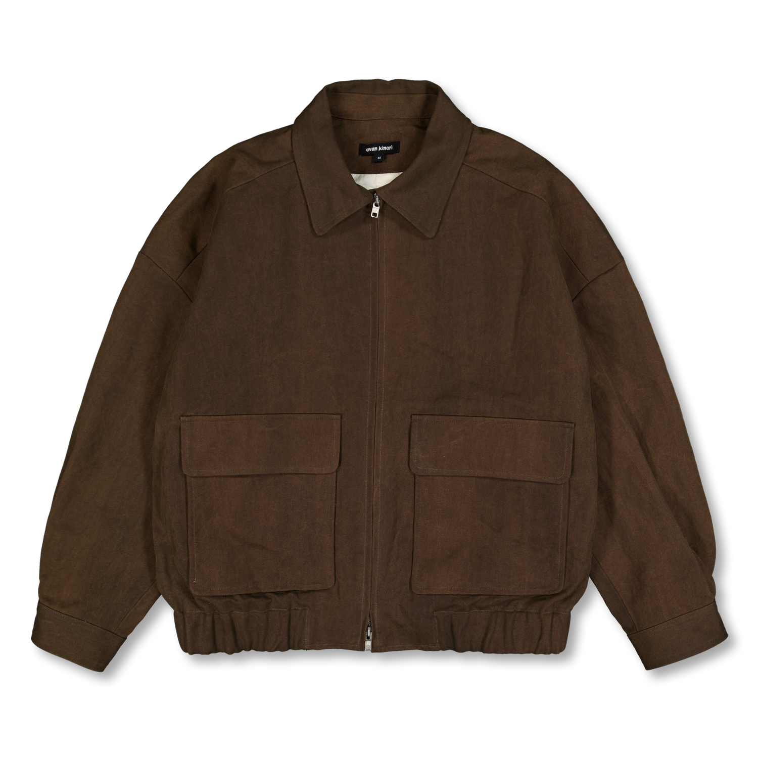 Evan Kinori Zip Jacket Two Dark Olive (Sumi Ink Dye) | Nitty Gritty
