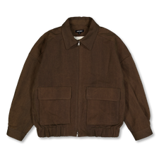 Evan Kinori                                        Zip Jacket Two - Dark Olive (Sumi Ink Dye)