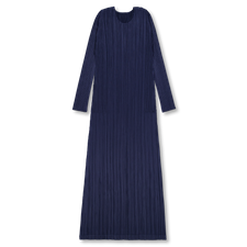 Pleats Please Issey Miyake Monthly Colors Long Sleeve Dress - Navy