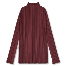 Pleats Please Issey Miyake Monthly Colors Long Sleeve Top - Bordeaux
