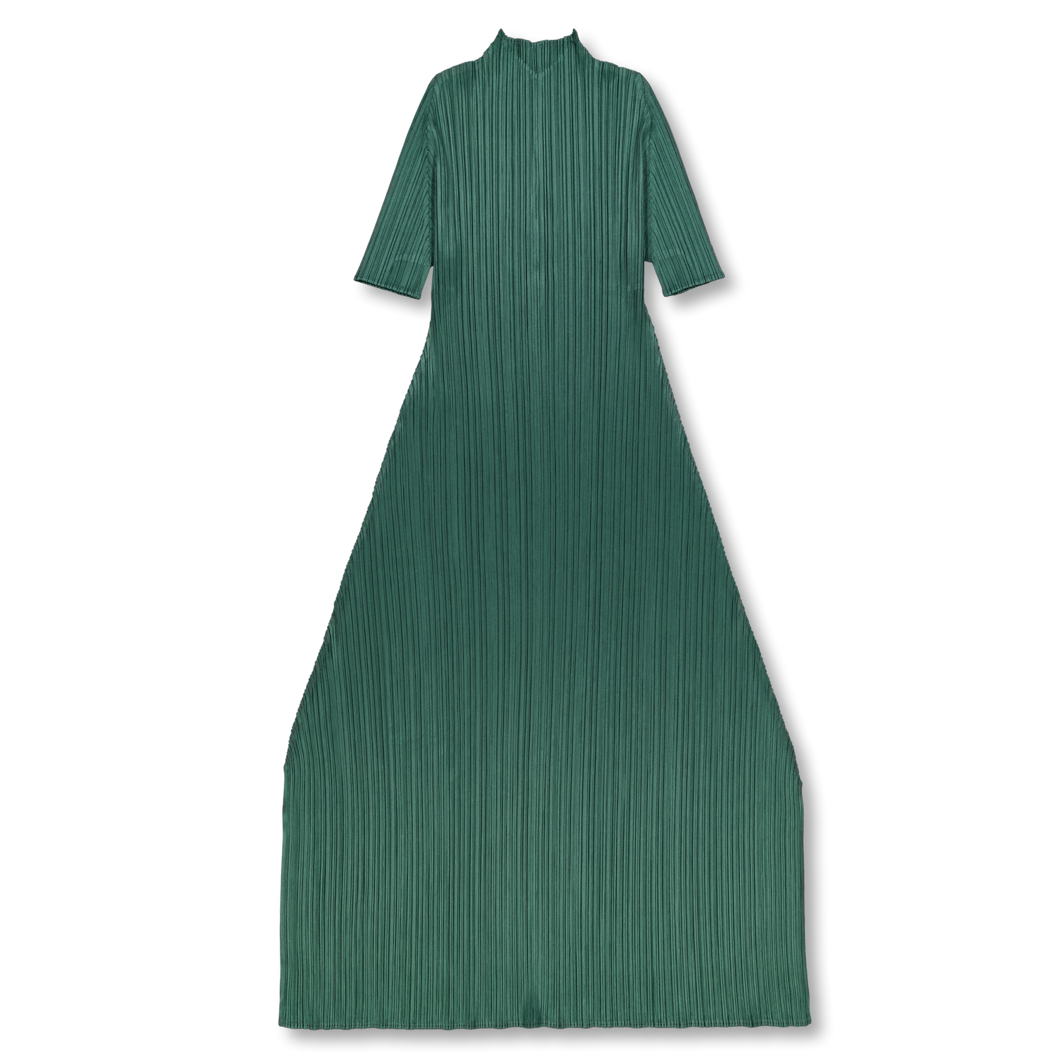 Pleats Please Issey Miyake Monthly Colors Short Sleeve Dress Dark Green | Nitty Gritty Pleats Please Issey Miyake Monthly Colors Short Sleeve Dress Dark Green | Nitty Gritty