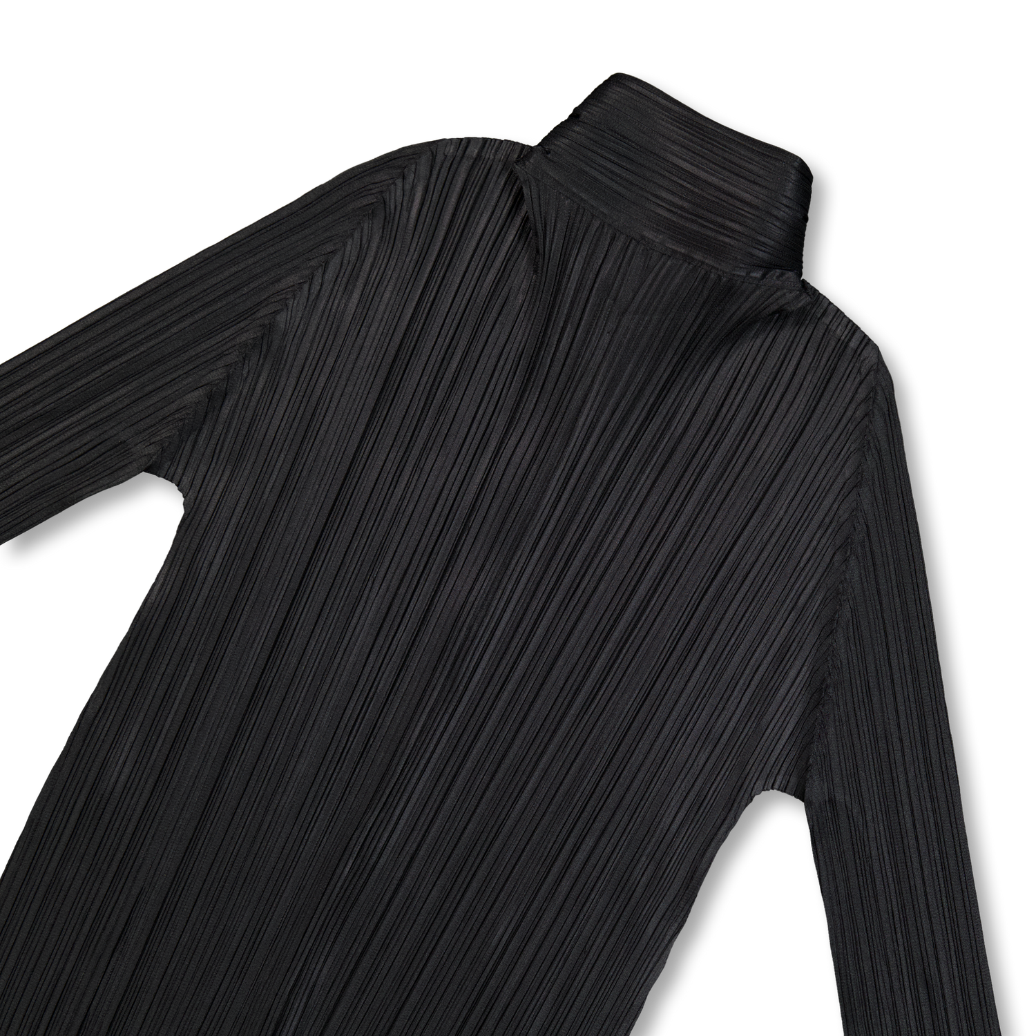 Pleats Please Issey Miyake Basics Button-up Shirt Black | Nitty Gritty