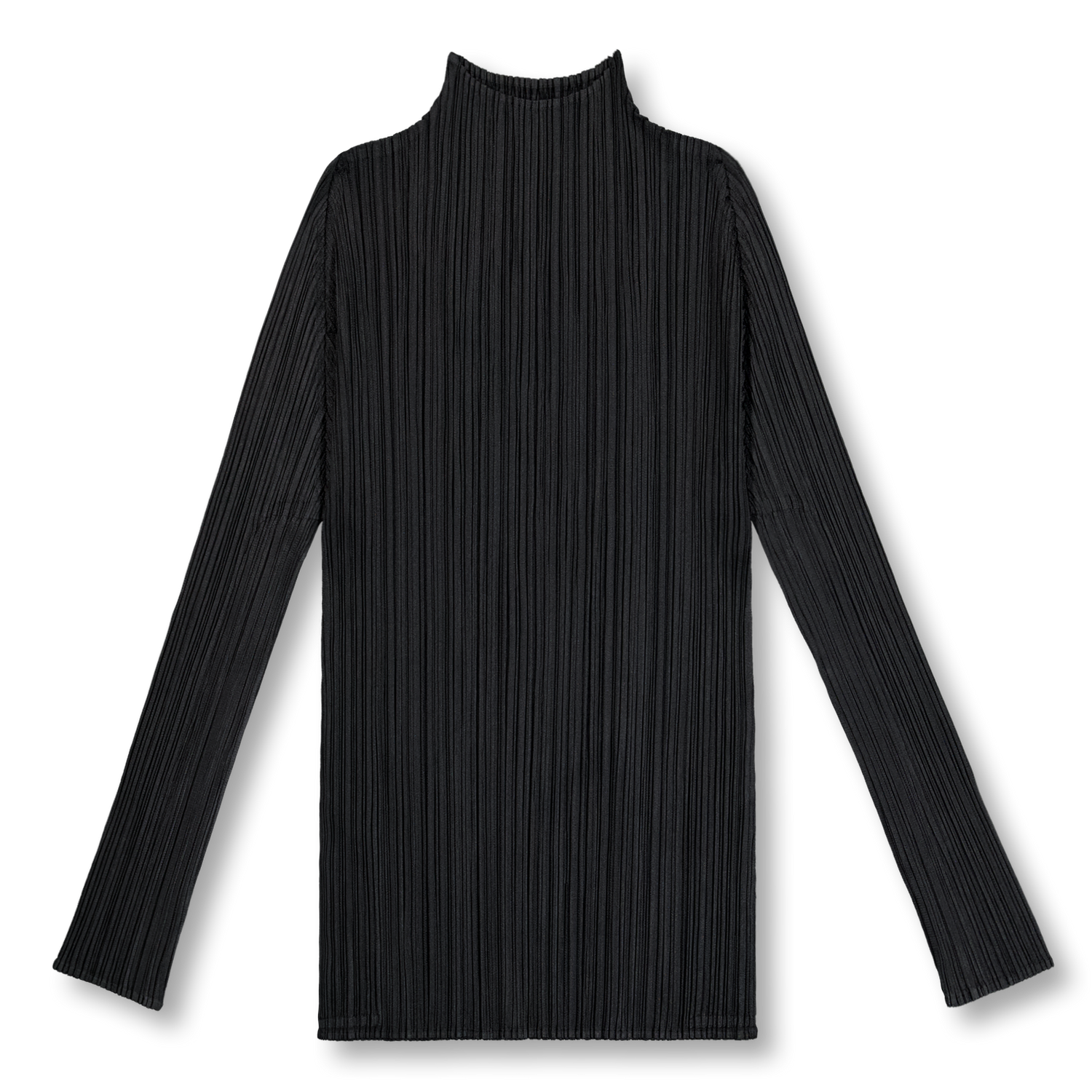 Pleats Please Issey Miyake Basics Long Sleeve Top Black | Nitty Gritty