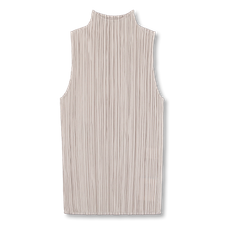 Pleats Please Issey Miyake New Colorful Basics Sleeveless Top - Greige