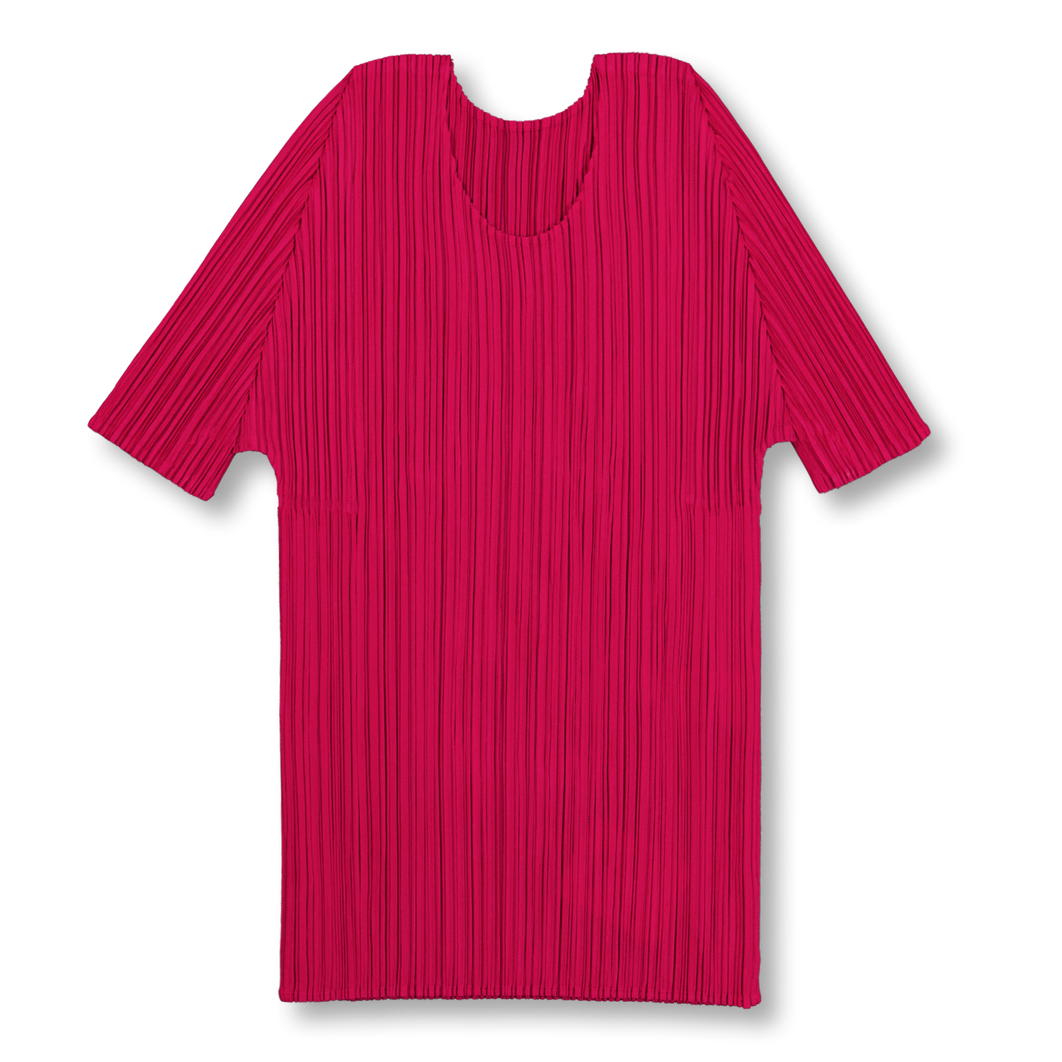 ISSEY MIYAKE プリーツ Tシャツ レッド Pleats Please Issey Miyake New Colorful Basics Short Sleeve Top