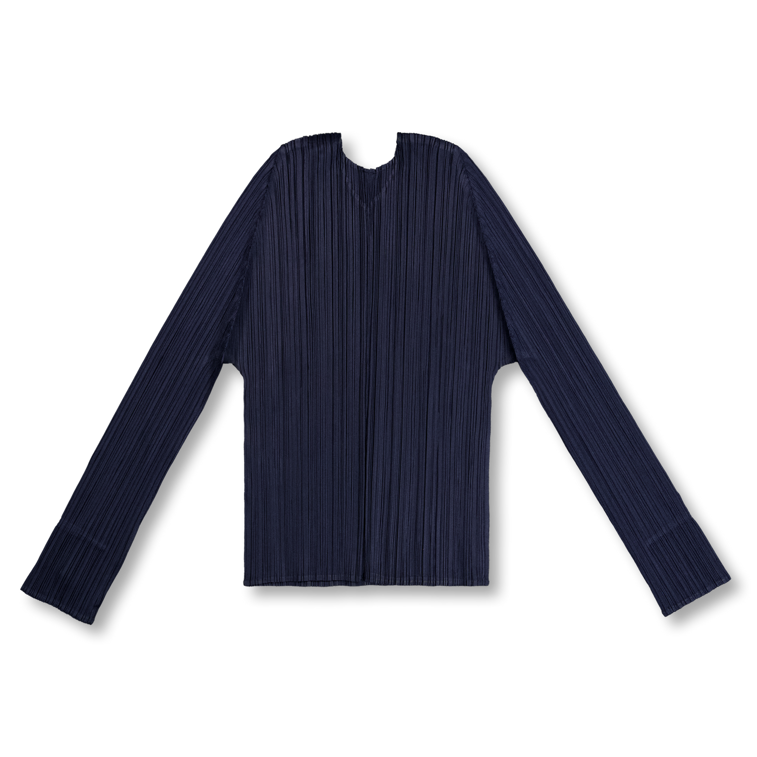Pleats Please Issey Miyake New Colorful Basics Cardigan Navy