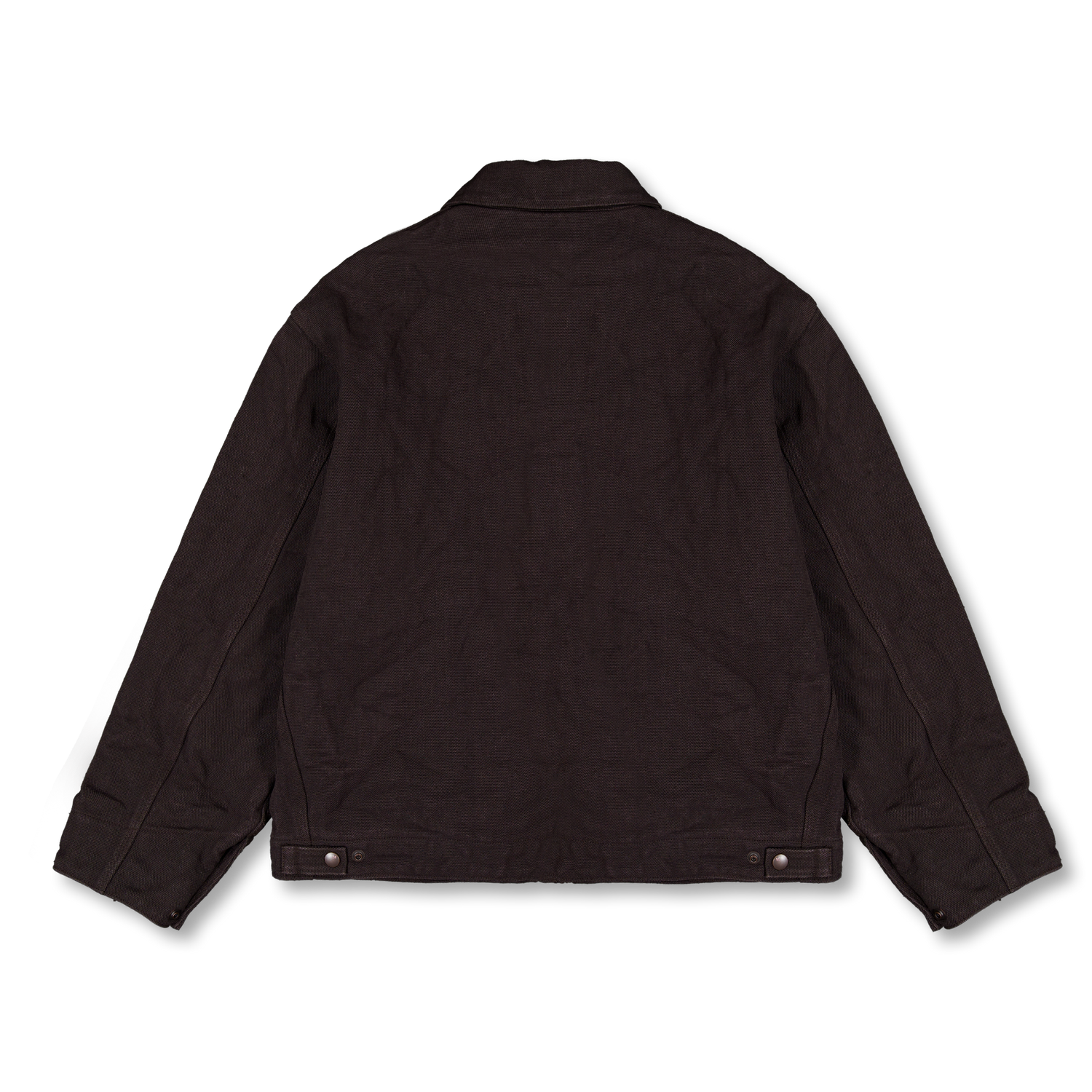 COMOLI Hemp Duck Zip Short Jacket Brown | Nitty Gritty