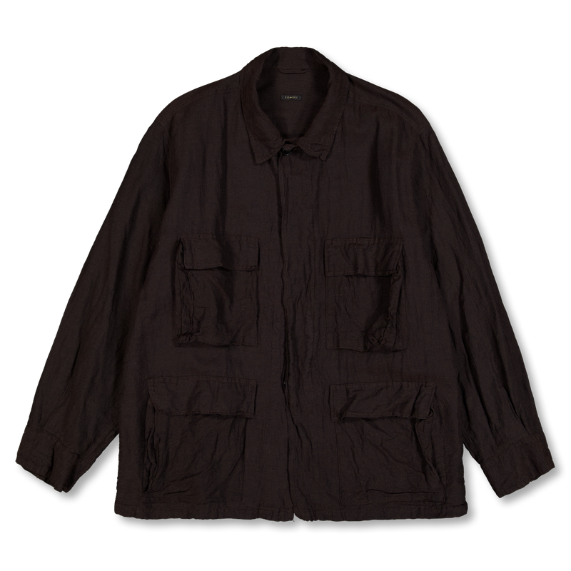 COMOLI Silk Cotton B.D.U. Jacket Brown | Nitty Gritty