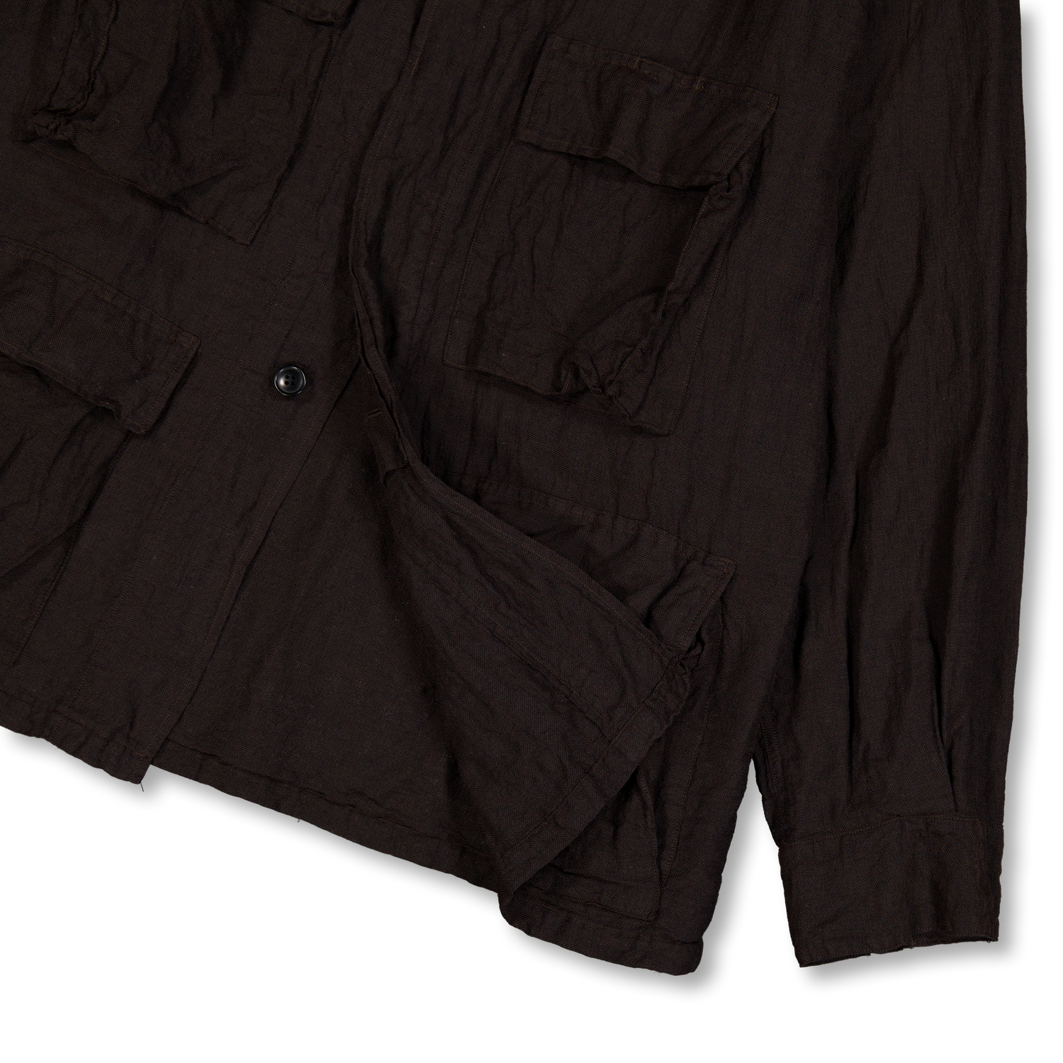COMOLI Silk Cotton B.D.U. Jacket Brown | Nitty Gritty