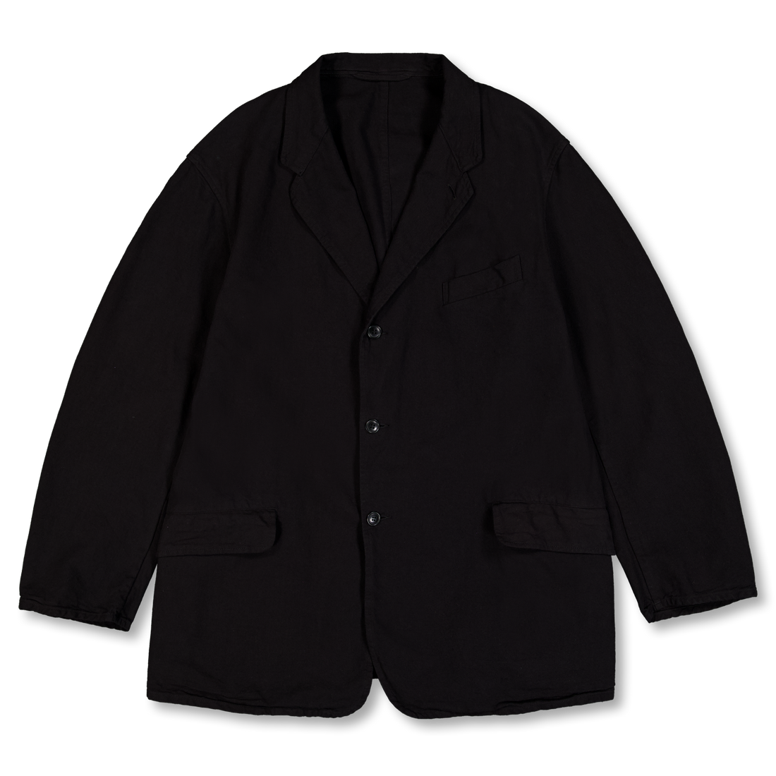 COMOLI Cotton Duck Jacket Black | Nitty Gritty