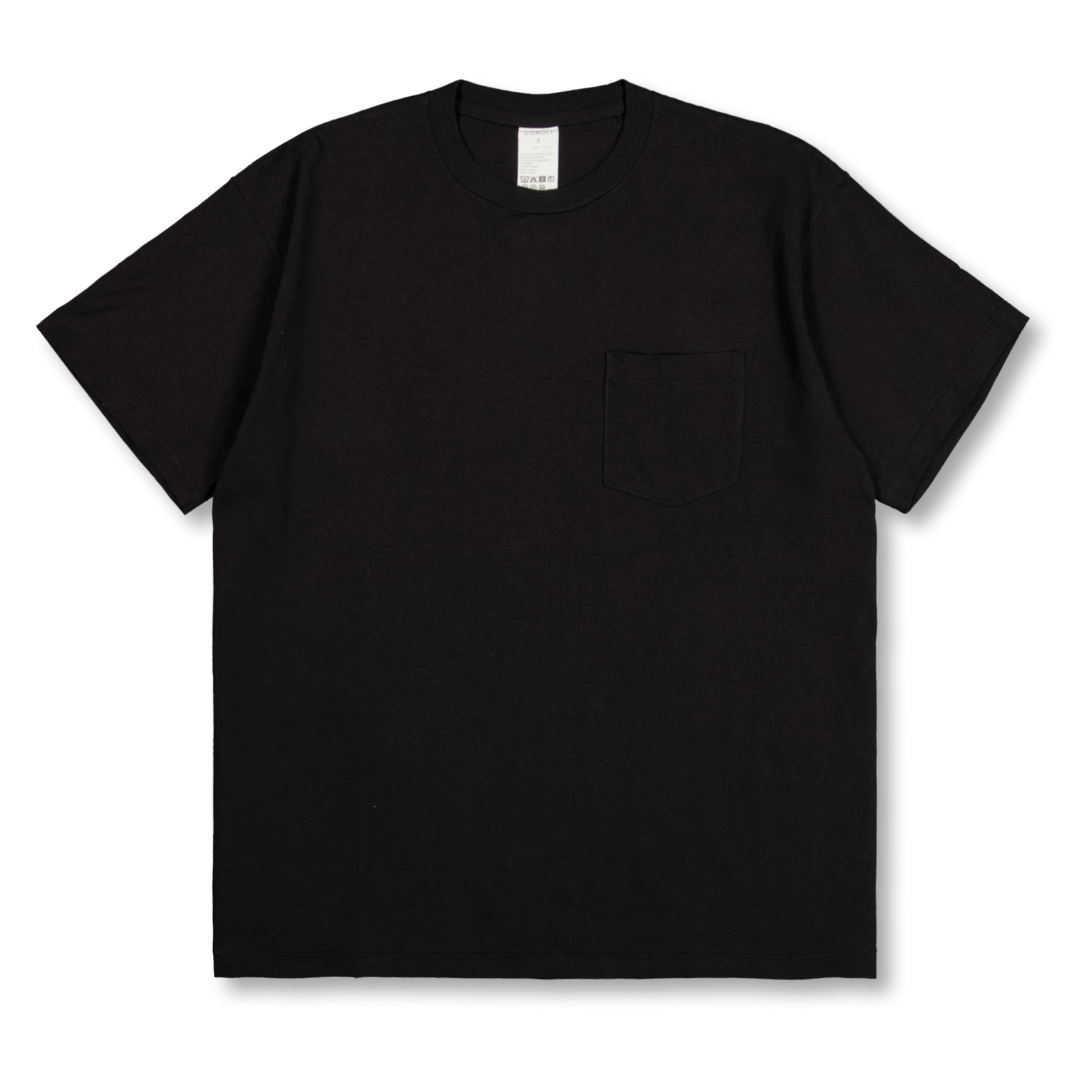 COMOLI Surplus T-Shirt Black | Nitty Gritty