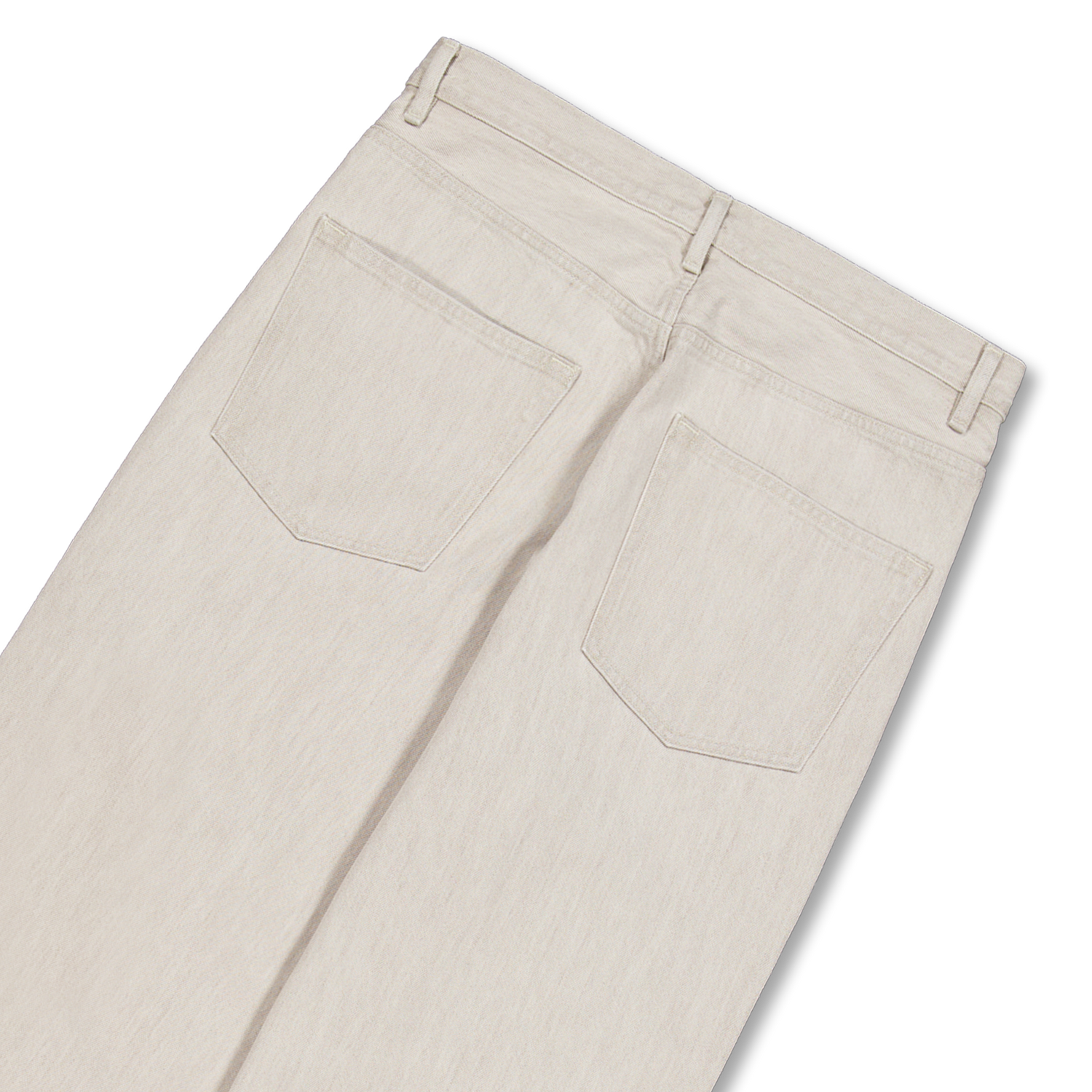 Auralee Faded Hard Twist Brown Denim Wide Pants Light Gray | Nitty 
