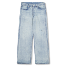 Auralee Faded Selvage Light Denim Pants - Light Indigo