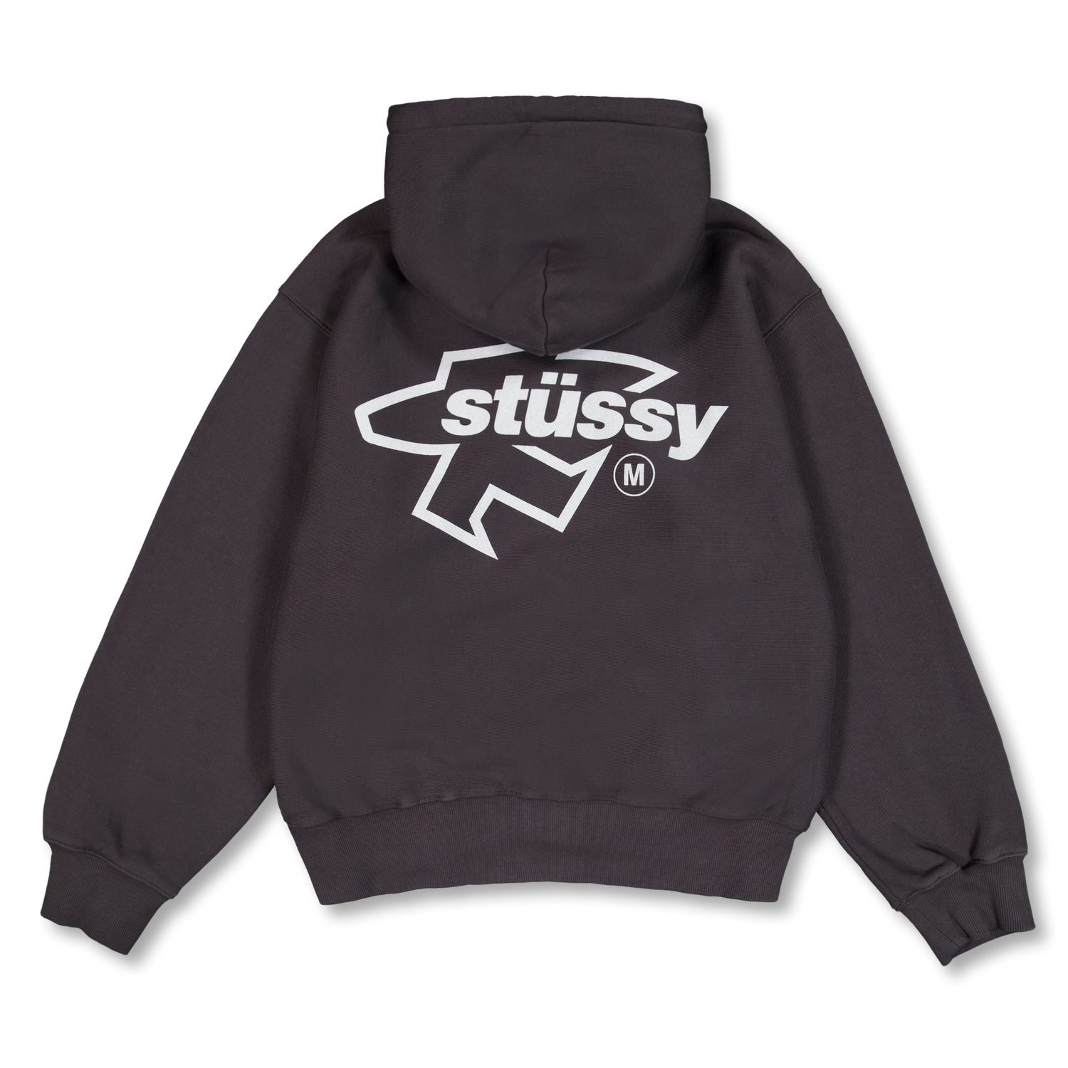 Stüssy Surf Size Gar. Dyed Zip Hood Faded Black | Nitty Gritty