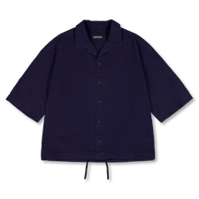 Casey Casey Mili Volume Shirt Paper Cot - Navy