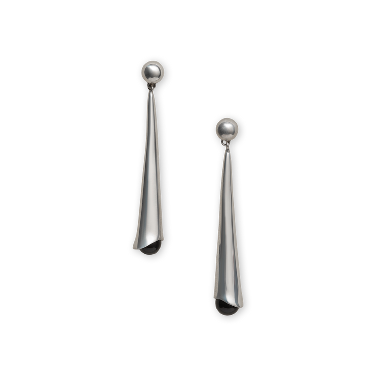 Sophie Buhai Lou Lou Drop Earrings Sterling Silver Onyx | Nitty Gritty