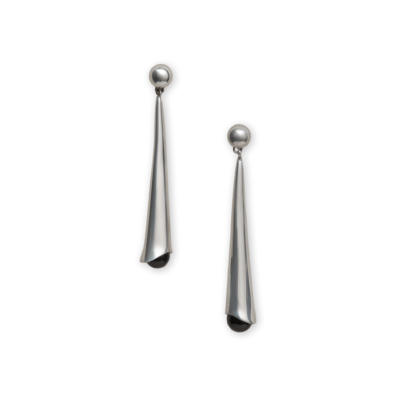 Sophie Buhai Lou Lou Drop Earrings Sterling Silver Onyx | Nitty Gritty