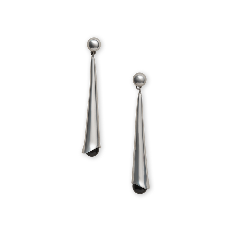 Sophie Buhai Lou Lou Drop Earrings Sterling Silver Onyx | Nitty Gritty