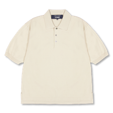 Comme des Garçons Homme                            Knitted Polo Sweater - Beige