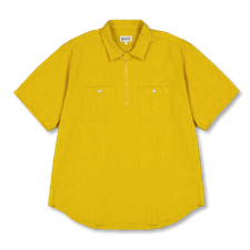 Engineered Garments  Workaday Spinnaker Shirt - Yellow Cotton Iridescent