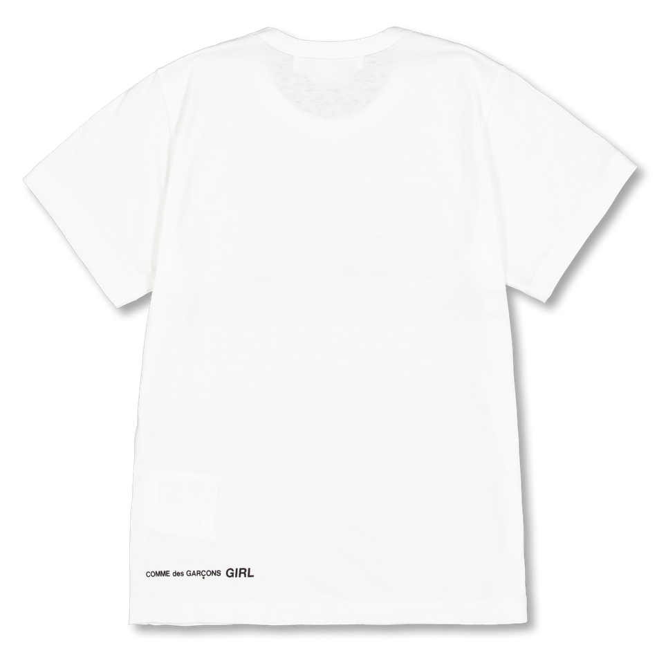 Comme des Garçons Girl Brett Westfall Logo Cotton T-shirt White