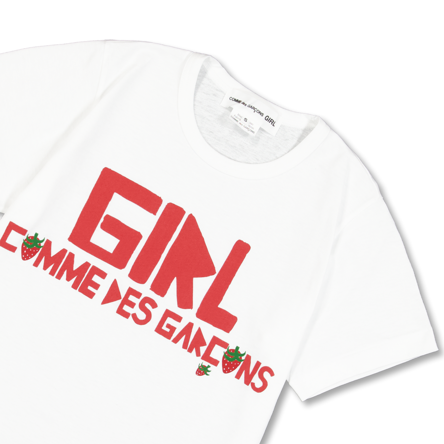 Comme des Garçons Girl Brett Westfall Logo Cotton T-shirt White