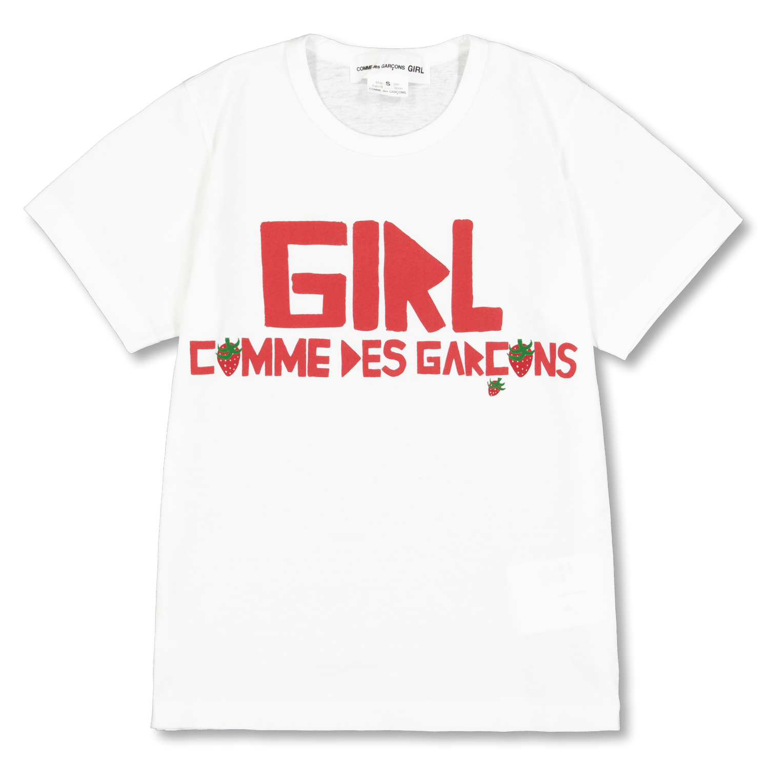 Comme des Garçons Girl Brett Westfall Logo Cotton T-shirt White