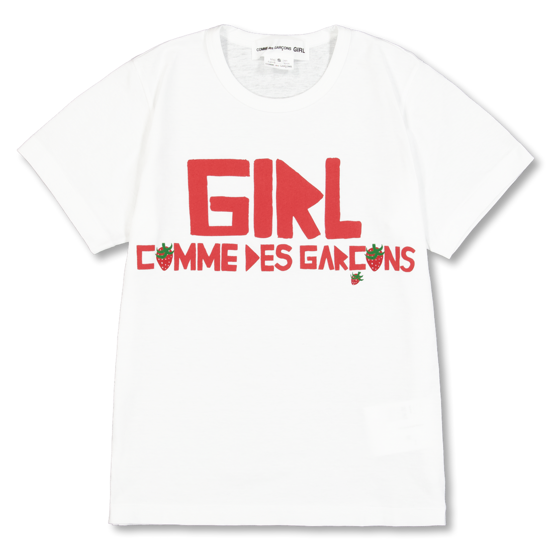 Comme des Garçons Girl Brett Westfall Logo Cotton T-shirt White