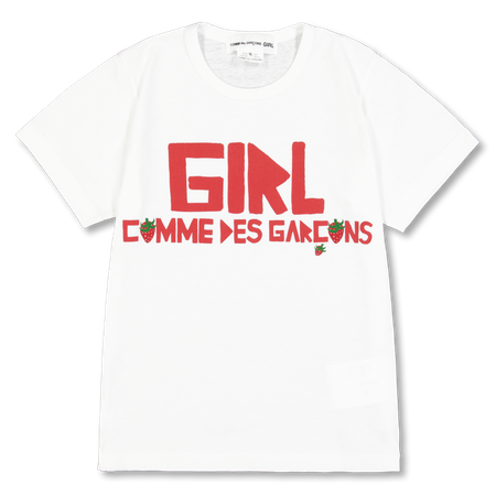 y*m様 コムデギャルソンガールbrett westfall Tシャツ Comme des Garçons Girl Brett Westfall Logo Cotton T-shirt White