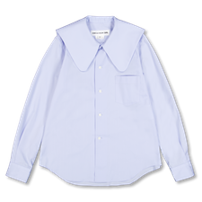 Comme des Garçons Girl Long Sleeve Point Collar Shirt - Blue