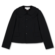 Comme des Garçons Girl Gabardine Double Collar Jacket - Black