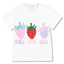 Comme des Garçons Girl Brett Westfall Horizontal Cotton T-shirt - White