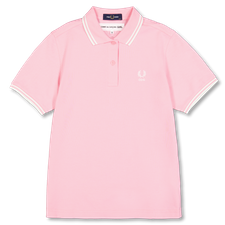 Comme des Garçons Girl Fred Perry Embroidered Cotton Polo - Pink
