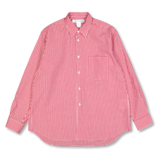 Comme des Garçons SHIRT Forever Wide Fit Cotton Shirt Gingham Check - White Red