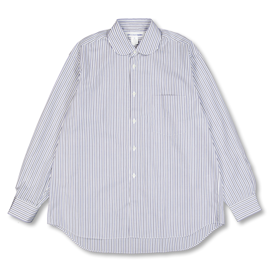 トップス comme des garcons shirt wide classic Comme des Garçons SHIRT Forever Wide Fit Cotton Shirt Round Collar