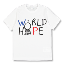 Comme des Garçons SHIRT World Hope Short Sleeve T-shirt - White
