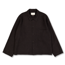Yoko Sakamoto Work Blouse Hemp - Brown