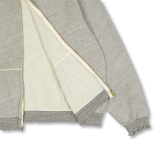 A.PRESSE Vintage Light Weight Zip Sweat Hoodie Gray | Nitty Gritty