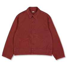 A.PRESSE Vintage Medical Jacket - Burgundy