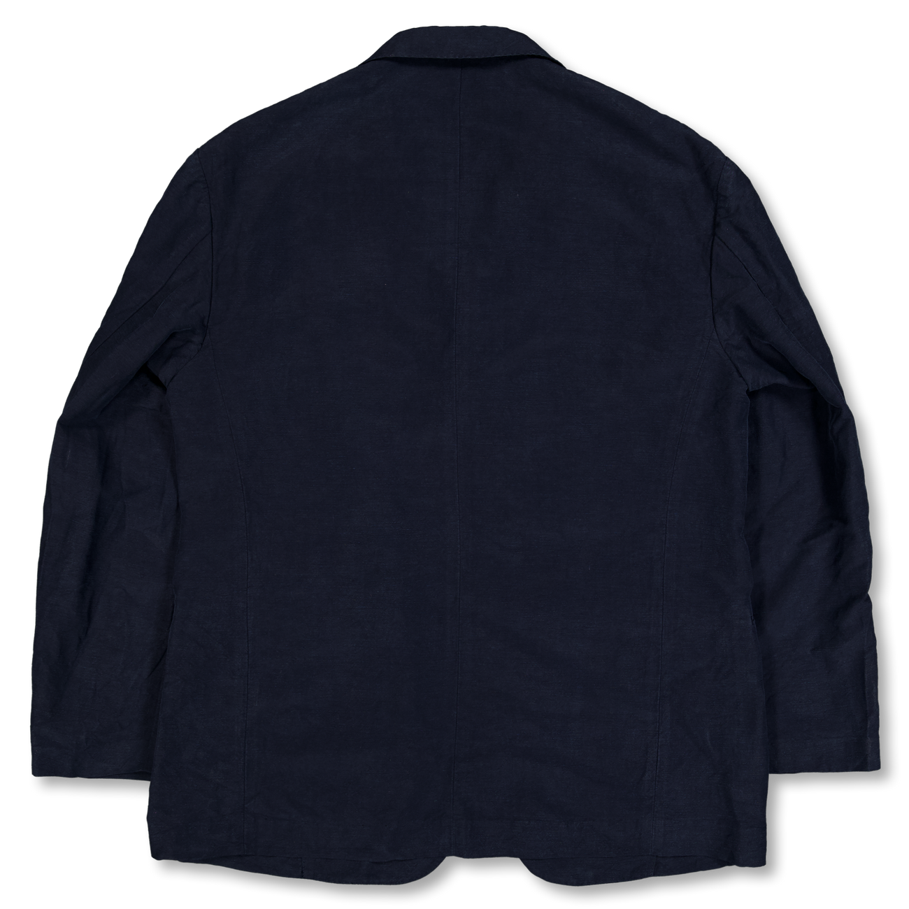 A.PRESSE Silk Linen Jacket Navy | Nitty Gritty