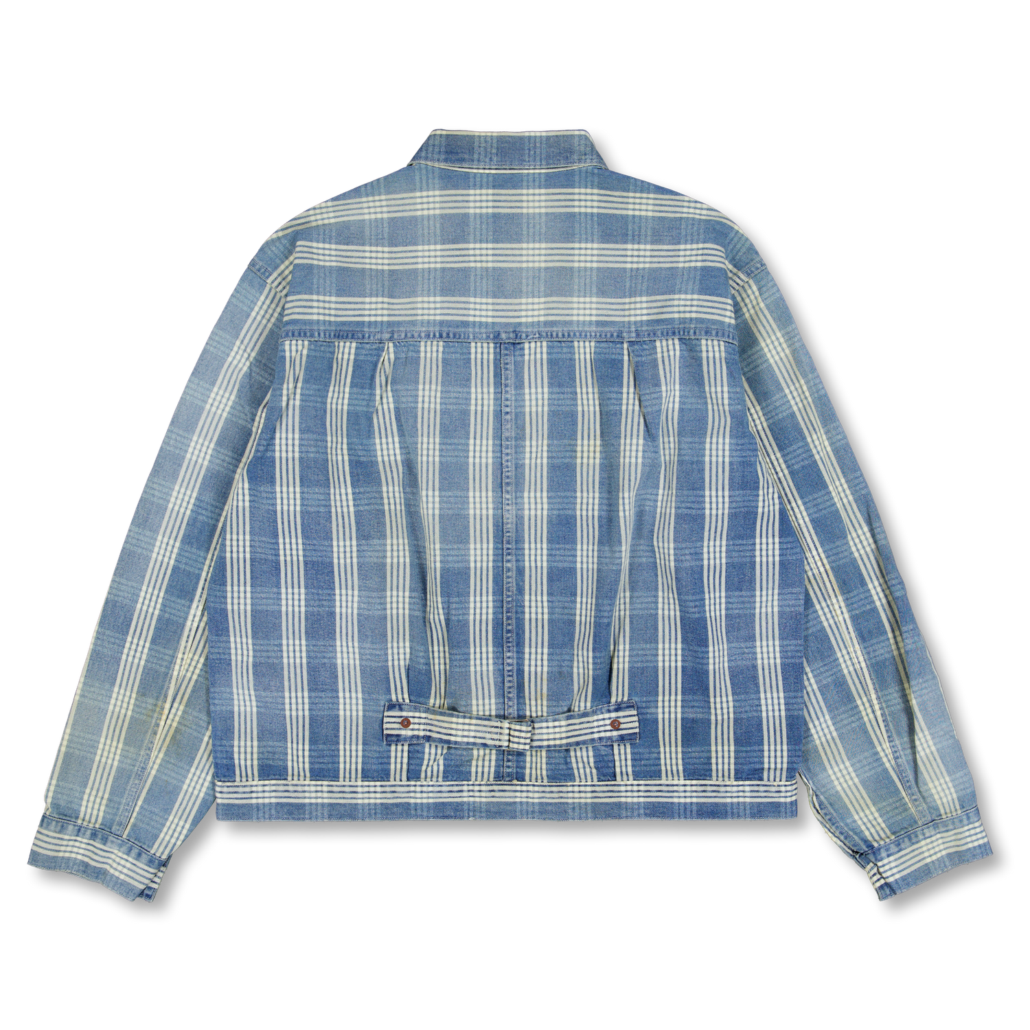A.PRESSE No.213 Indigo Palaka Denim Jacket Check | Nitty Gritty