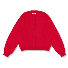 Cordera Cotton & Silk Cardigan - Red